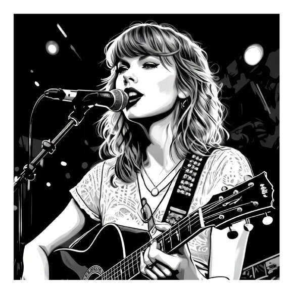 Taylor Swift Coloring book - Picture 5 of 6